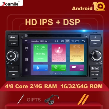 4G de RAM Android De 10 Quad Core Carro Multimídia, Rádio, Leitor de DVD Para Ford/Mondeo/Foco/Trânsito/C-MAX Estéreo de Navegação GPS FM Wifi