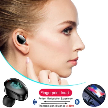 EARDECO 2200mAh TWS Fones de ouvido sem Fio IPX7 Fone de ouvido Bluetooth Fones De Ouvido 6D Fone de ouvido Estéreo com Microfone sem Fio Fone de ouvido