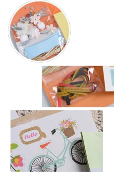 Eno Saudação DIY Cartão de Kit de 16 Mini Cartões de Tomada de Pacote de Presente Para Filhos de Dia Crianças de Cartão de Artesanato Mini Cartões