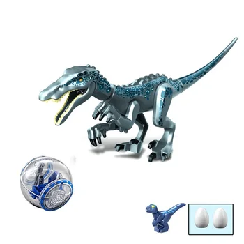 Jurássica Dinossauro Figuras do Mundo do Bloco de Tiranossauros T-Rex Giroscópico cabine de Blocos de Construção Tijolos adequado de Dinossauro Para o Menino Menina