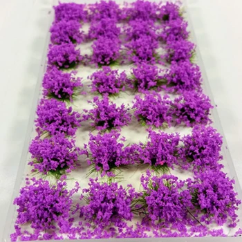 NOVA Simulação Flor de Cluster de Flores Modelo de Cena Para 1:35/1:48/1:72/1:87 Escala de Areia Mesa em Miniatura Decoração - Flores Vermelhas