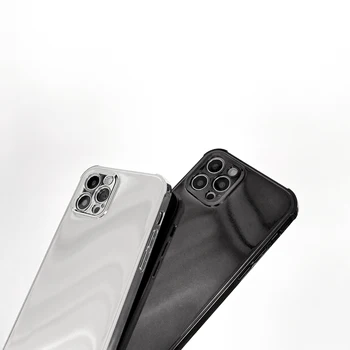 Para o iPhone 12 Casos de Luxo Banhado Espelho Galvaniza Casos para iPhone 11 Pro Max XR X XS MAX SE de 2020 Silicone Brilhante Tampa do Telefone