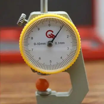 0-10mm comparador de Bolso Medidor de Espessura de Medição de Ferramenta de artesanato de couro