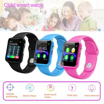 1.54 Polegadas Crianças de Telefone do Smart Watch SOS Antil-perdido Smartwatch Móvel de Posicionamento do Cartão SIM Relógio Local de Chamada do Relógio do Perseguidor