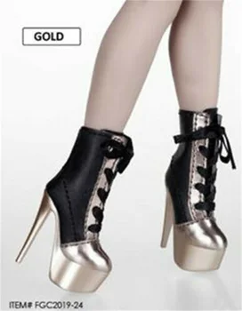 1/6 Escala Feminino Botas Modelo FGC2019 Glamour Girl Fashion de Sapatos de Salto Alto Brinquedos Para 12
