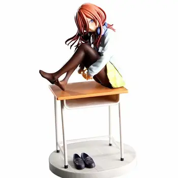 1/8 19cm de Anime japonês Nakano Miku por Excelência Quíntuplos Garota Sexy do PVC Figura de Ação do Brinquedo Adulto Coleção de Modelo Boneca Presentes
