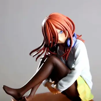 1/8 19cm de Anime japonês Nakano Miku por Excelência Quíntuplos Garota Sexy do PVC Figura de Ação do Brinquedo Adulto Coleção de Modelo Boneca Presentes