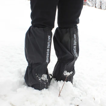 1 Par Exterior Impermeável Caminhadas A Pé Escalada De Caça De Neve Legging Polainas De Esqui Polainas Para Homens E Mulheres