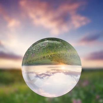 100/110mm Fotografia de Vidro Bola de Cristal Esfera de Fotografia de tirar a Foto Adereços Lente Redonda Artificial de Bola Decoração Presente