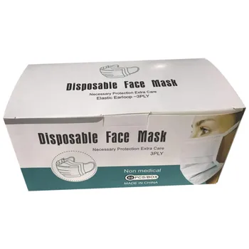 100/50PC Descartável Máscara facial Industrial 3Ply Ouvido, Loop de Mascarillas Prova Mascarillas De Proteccion Маска Algodão máscara à prova de Poeira