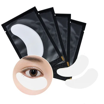 100Pairs sem Fiapos Olho Sob Almofadas de Gel de Hidratação Olho Papel Patches Enxertadas Cílios Extensão de Olhos Dicas de Etiqueta Envolve Maquiagem Ferramenta