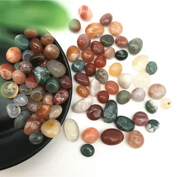 100g 9-15mm Natural Colorido Misto Tombado Ágata de Cristal em Massa Mistura Sortidas Jóia de Pedra, Pedras Naturais e Minerais