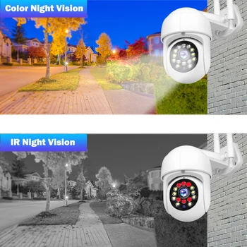 1080P HD Yoosee Camera IP Exterior da Casa Inteligente Câmera do CCTV da Segurança wi-Fi Câmera Speed Dome PTZ Onvif 2MP Cor de Visão Noturna