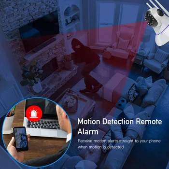 1080P Interior wi-Fi da Câmara Smart do Surveillance da Segurança Home da Câmera do IP do CCTV de 360 PTZ Monitor de Bebê / animal de Estimação / Babá sem Fio Wi Fi Cam