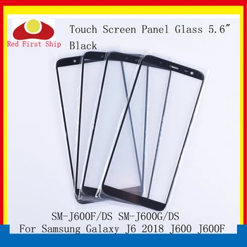 10Pcs/lot Touch Screen Para Samsung Galaxy J6 2018 J600 J600F SM-J600F/DS Painel de Toque Frontal de Vidro Exterior J6 2018 Vidro de luxo do LCD