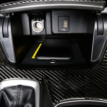 10W carro QI para carregamento sem fio do carregador do telefone a carregar a placa móvel sem fio do carregador acessórios para Honda Accord 2018 2019 2020