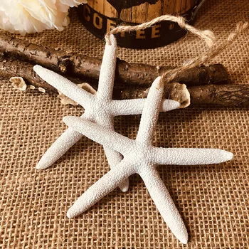 10pcs Resina Artificial Estrela de Cinco Dedos Estrela-do-mar DIY Artesanal Marinha Decoração Mar Decorações do Partido Praia Costeira Ornamentos
