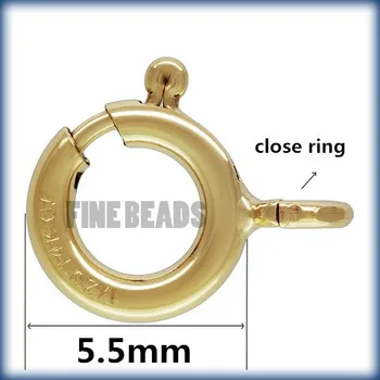 10pcs/lot Ouro cheia da primavera do anel de jóias de alta qualidade fazer diy material IB2376