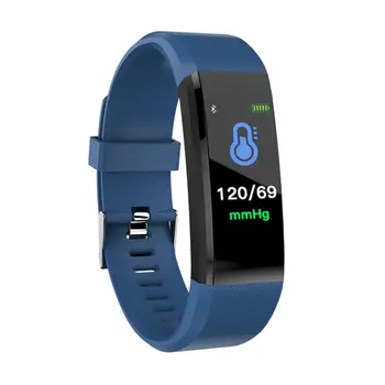 115 Além De Smart Watch Bluetooth Desporto Relógios De Saúde Inteligente Punho De Frequência Cardíaca De Fitness Pedômetro Pulseira Impermeável Homens Assista
