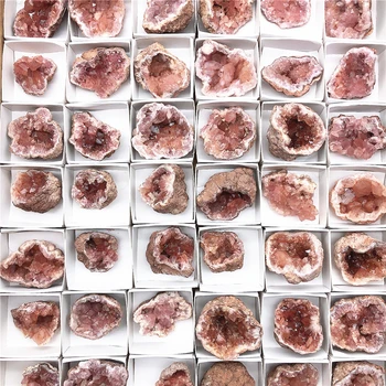 1PC Naturais Argentina cor-de-Rosa Geodo de Ametista Cristal de Quartzo Cluster de Reiki de Cura de Cristal de Decoração de Casa de Pedras Naturais e Minerais