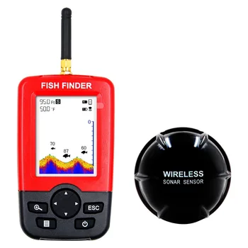 1PC Portátil Profundidade Fish Finder Com 100M Fio Sensor Sonar sonar Fish finder isca de Pesca sonar Localizador de Pesca