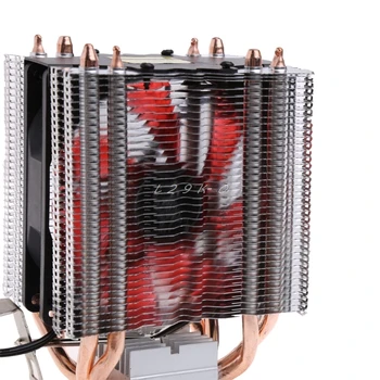 1PC massa Térmica + 4 Condutor 130W Vermelho Cooler de 3 Pinos para Ventoinha do Dissipador de calor Para Intel LGA2011 AMD AM2