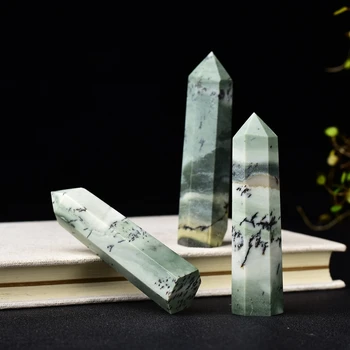 1PC um Cristal Natural Ágata stoneColumn Quartzo Ponto de Reiki Mineral Pedra de Cura Obelisco Varinha Para a Decoração Home DIY Decoração Presente