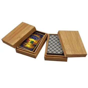 1Pc Caixa de Madeira, Cartas de Jogar Recipiente de Armazenamento em Caso de Embalagem de Poker Caixa