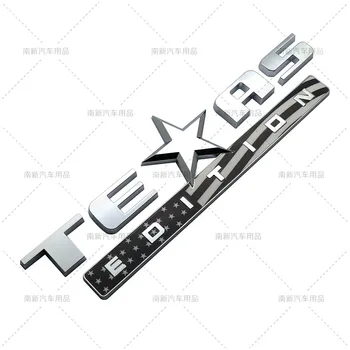 1X 3D ABS New TEXAS EDIÇÃO Traseira de Inicialização do Tronco Emblema Adesivo Auto Emblema do estilo Carro para Jeep Wrangler Liberdade Grand Cherokee