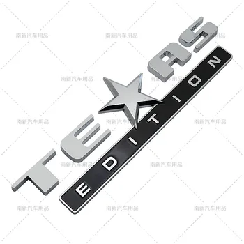 1X 3D ABS New TEXAS EDIÇÃO Traseira de Inicialização do Tronco Emblema Adesivo Auto Emblema do estilo Carro para Jeep Wrangler Liberdade Grand Cherokee