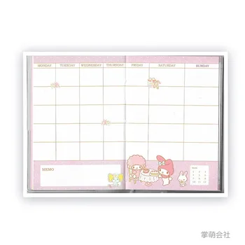 1pcs Bonito desenho animado Japonês Melodia Little Twin Stars Almofada de Notas do Caderno de papel de carta Etiquetas de Papel Para Presentes