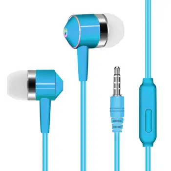 1pcs Telemóvel Universal Fone de ouvido In-ear Fone de ouvido de Telefone Celular da Linha de Controle de Subwoofer Com Trigo Fones de ouvido Para o iPhone Xiaomi