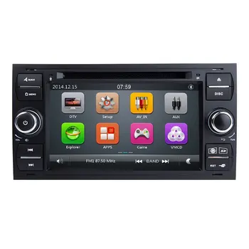 2 din auto-Rádio Multimédia Para Ford Focus 2 3 mk2 Mondeo 4 Kuga e Fiesta Transit Connect S-MAXC-MAX DVDGPS de Navegação de Áudio Estéreo