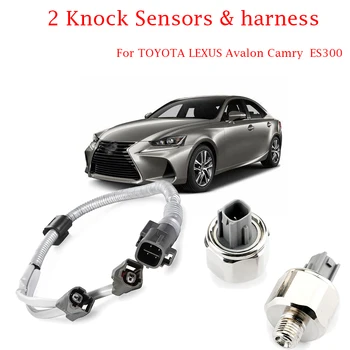 2 pcs Sensor de detonação com o Chicote do Kit de Conjunto para 94-99 Lexus Toyota 3.0 L Camry ES300 89615-12090 8961512090 89615-12050 8961512050