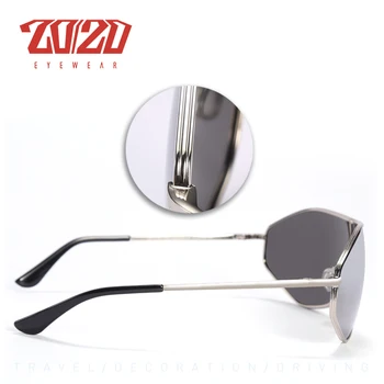 20/20 Nova Chegada Vintage da Marca Liga de Óculos de sol Polarizados Homens Gradiente Oversize Lente Para as Mulheres de Design AK17157