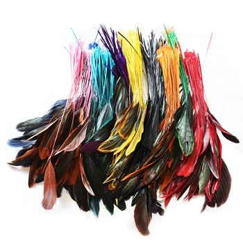 200 PCES Tingido Turquia Feather Hair Extensions Festa de Casamento, Buquê de Decorações de Penas para venda Comprimento de 12 de 20cm IF10