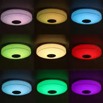 200W wi-Fi Moderna RGB LED Luzes do Teto, a Iluminação Home APP de Música bluetooth Quarto de Luz da Lâmpada Inteligente Lâmpada de Teto+Controle Remoto