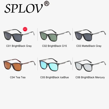 2017 SPLOV Novo Rebite Homens Ray Marca Designer TAC Polarizada Mulheres de Óculos de sol Clássicos Homens Oval Retro Tons de óculos de Sol UV400 UV-AB