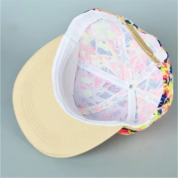 2018 venda quente de Primavera Homens Mulheres Nova Chegada Unisex Snapback Ajustável Boné de Beisebol de Hip Hop chapéu Fresco Floral fresco e bonito
