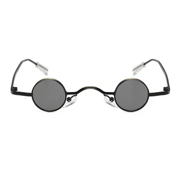 2019 Nova Moda Steampunk Gótico Minúsculos Óculos Redondos Mulheres Homens Design da Marca Pequena Moldura Vintage, Óculos de Sol UV400