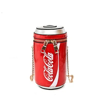 2020 Cola, latas Para as mulheres sacos de ombro de Novo para mulheres de personalidade de moda de Rede saco Crossbody para meninas de mini noite bolsa sac