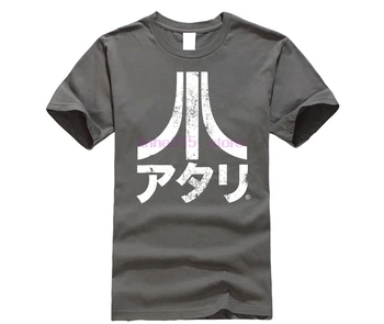 2020 Marca Os Homens De Camisa De Atari Logotipo Japonês T-Shirt