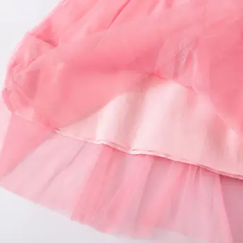 2020 Meninas Novas Princesa Vestido De Tule Applique Outono, Primavera De Bebê De Algodão Roupas Da Moda Infantil Vestidos De Festa