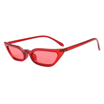 2020 Moda de Nova Personalidade Olho de Gato UV400 Mulheres de Óculos de sol Retro Pequeno Quadro Colorido Óculos de Sol