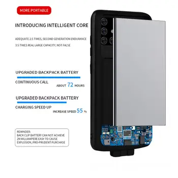 2020 a caixa de Bateria Para Samsung A71 7000mAh Externo de Backup do Banco do Poder de Choque de Carga Capa para Samsung A71 caso de alimentação