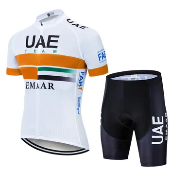 2021 EMIRADOS árabes unidos da equipe de ciclismo roupas, de secagem Rápida e de bicicleta jersey MTB uniforme mens bicicleta roupas de verão de ciclismo desgaste 20D Gel de bicicleta