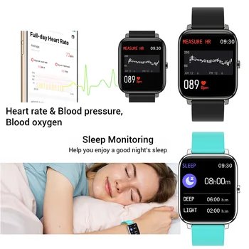 2021 Moda SmartWatch Mulheres Homens Taxa de Coração, Pressão Arterial Eletrônico Senhoras Relógio de Pulso Para Android Ios Impermeável Smart watch