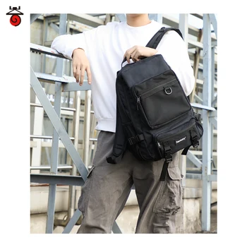 2021 Nova Moda dos Homens Backpack do Laptop Bag duplo Macho de Poliéster, a Mochila de Sacos de Computador da Escola Daybag Estudante Estudantes Universitários Saco Masculino