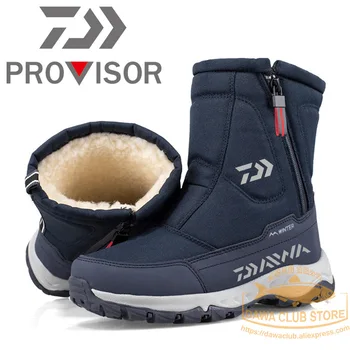 2021 Novas Botas de Neve de Pesca Daiwa Sapatos Respirável antiderrapante Sapatos de Inverno ao ar livre Aquecido Botas Impermeáveis Botas de Pesca Botas de Neve