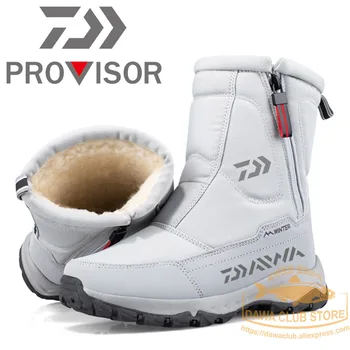 2021 Novas Botas de Neve de Pesca Daiwa Sapatos Respirável antiderrapante Sapatos de Inverno ao ar livre Aquecido Botas Impermeáveis Botas de Pesca Botas de Neve